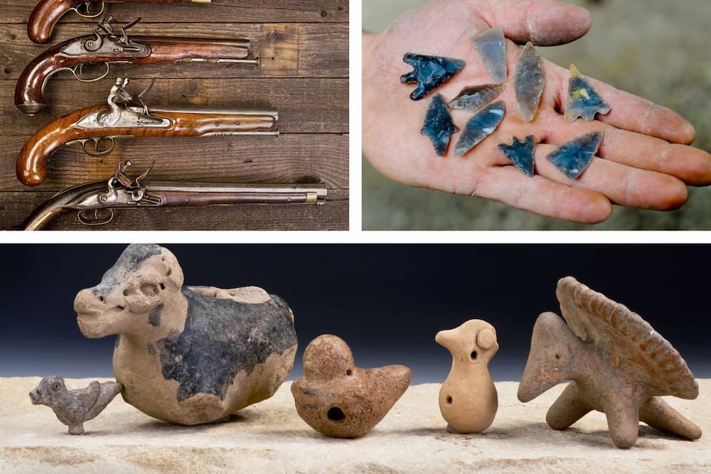 montage of museum collections