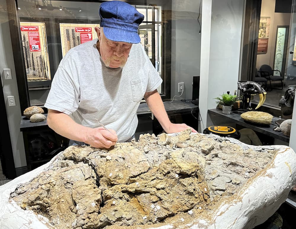rock being excavated