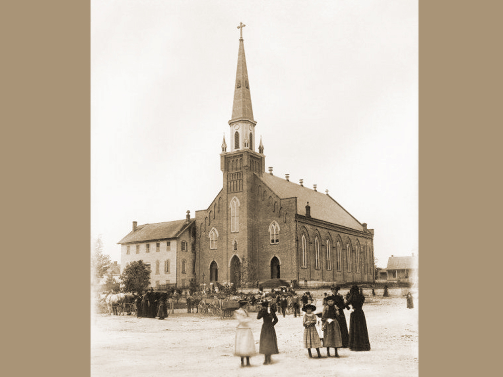 Old image of Ste. Genevieve church